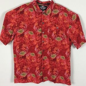 Harley-Davidson Short Sleeve Button Front Red